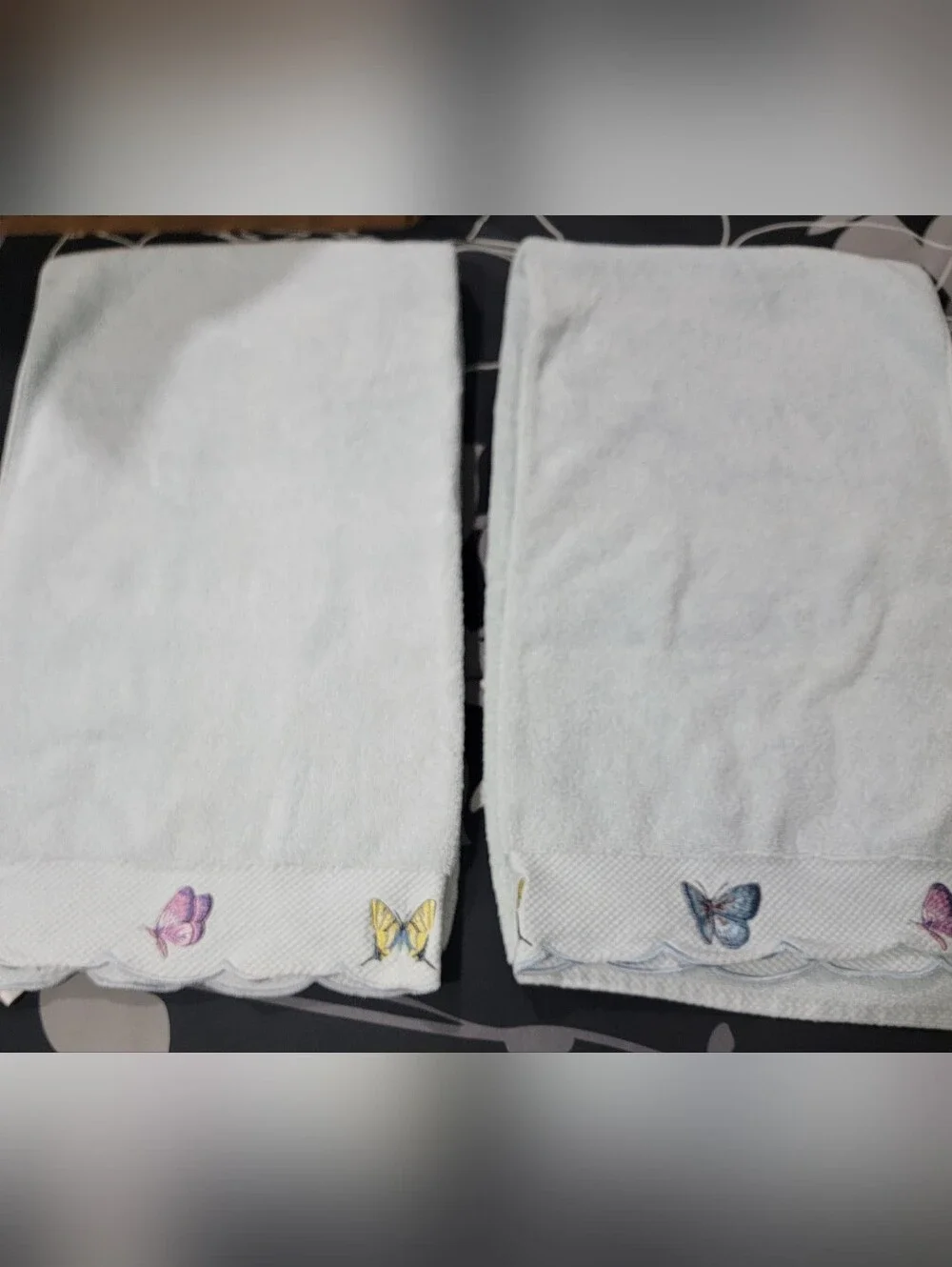 Lenox Butterfly Meadow Shower Curtain & Towel Set